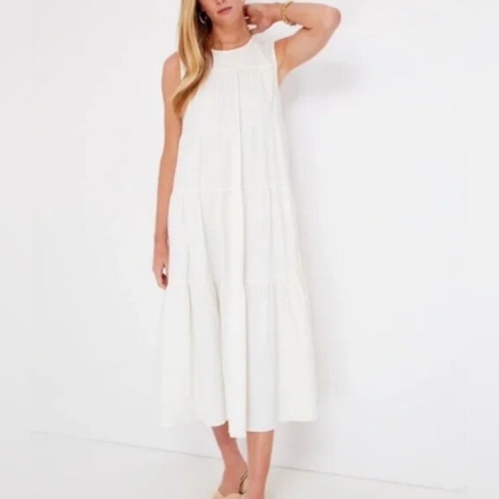 Pomander Place White Sleeveless Carmen Maxi Dress Size XS